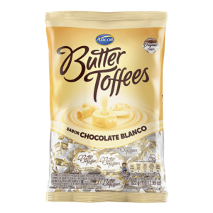 Arcor en Casa - Caramelos Butter Toffees Chocolate Blanco