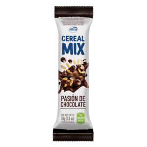 Barra de cereal Cereal Mix Pasión de Chocolate 26gr pack x4 unidades.