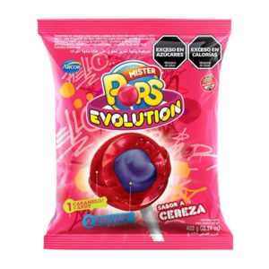 Chupetín Mister Pops Evolution Cherry