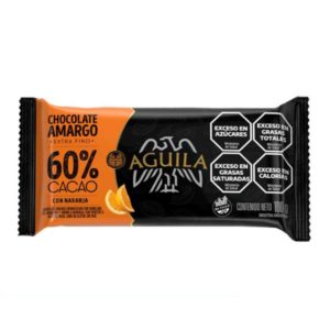Chocolate Aguila 60% Cacao con Naranja