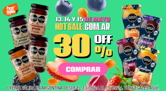 30% Off en Mermeladas La Campagnola Hot Sale Mayo 2024