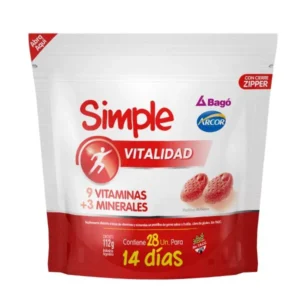 Suplemento Simple Vitalidad sabor Frutilla