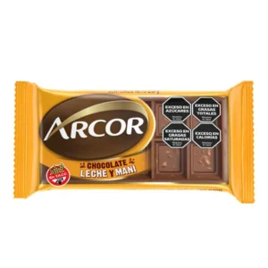 Chocolate Arcor con Leche y Maní
