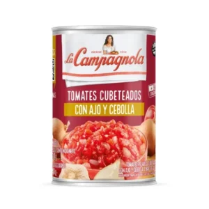 Tomate Cubeteado con ajo y cebolla La Campagnola