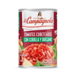 Tomate Cubeteado con cebolla y orégano La Campagnola