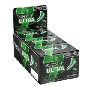 Chicles Topline Seven Ultra Green Mint sabor Menta
