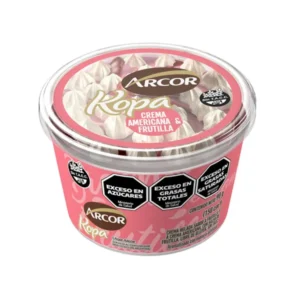 Kopa Helada Arcor Crema Americana y Frutilla