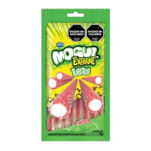Gomitas Mogul Extreme Tubitos de Frutilla