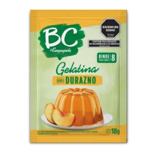 Gelatina BC sabor Durazno