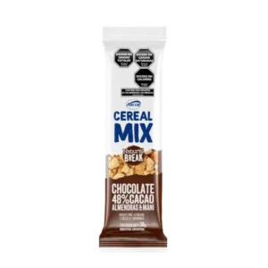 Barra Cereal Mix Chocolate 48% Cacao, Almendras y Maní