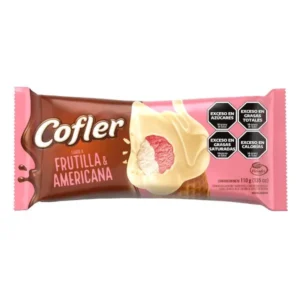 Helado Cono Cofler Frutilla y Americana