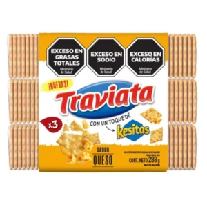 Pack Galletitas Traviata Crackers Kesitas sabor Queso