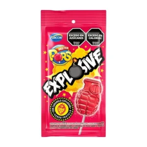 Arcor en Casa - Chupetín Mister Pops Explosive sabor Frutilla Arcor en Casa - Chupetín Mister Pops Explosive sabor Frutilla
