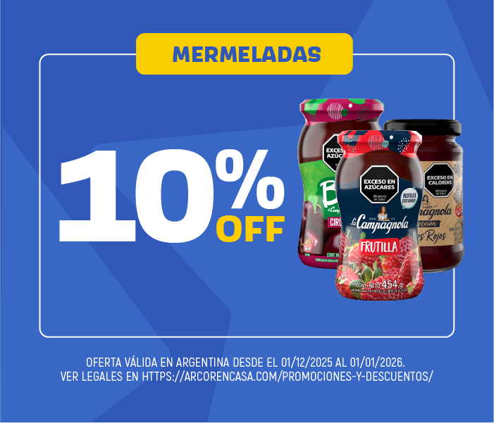 10% OFF en Mermeladas Diciembre 2025