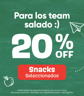 20% Off en Snacks Febrero 2026