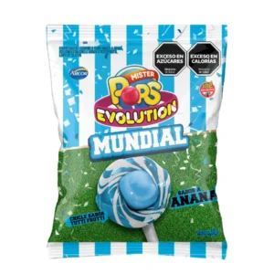 Chupetín Mister Pops Evolution Mundial sabor Anana